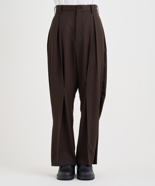KHOKI / コッキ】Tuck-detail pants（スラックス）｜KHOKI（コッキ）の