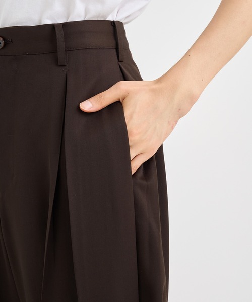 KHOKI / コッキ】Tuck-detail pants（スラックス）｜KHOKI（コッキ）の