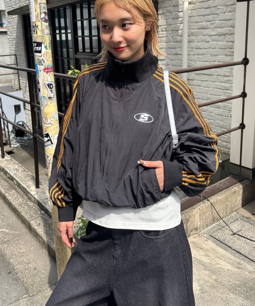 who's who gallery Sロゴナイロントラックジャケット セール】＊新色追加【SLOPPY/スロッピー】Sロゴナイロントラック