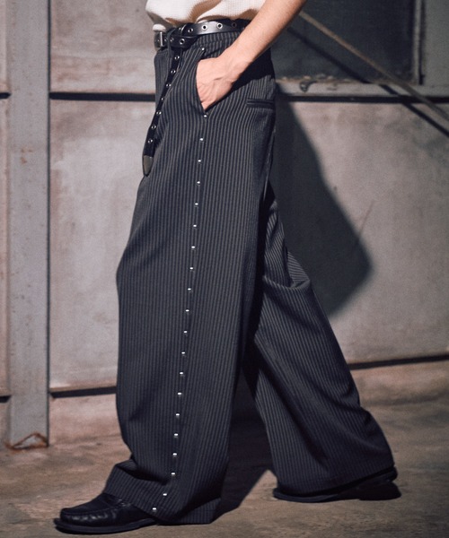 CASPER JOHN（キャスパージョン）の「Hot fit rivet slacks/ホットフィットリベットスラックス（スラックス・メンズ・グレー/ブラック/ブラック系/ブラウン系/ブラウン・X-SMALL/SMALL/MEDIUM/LARGE）」の6枚目の写真