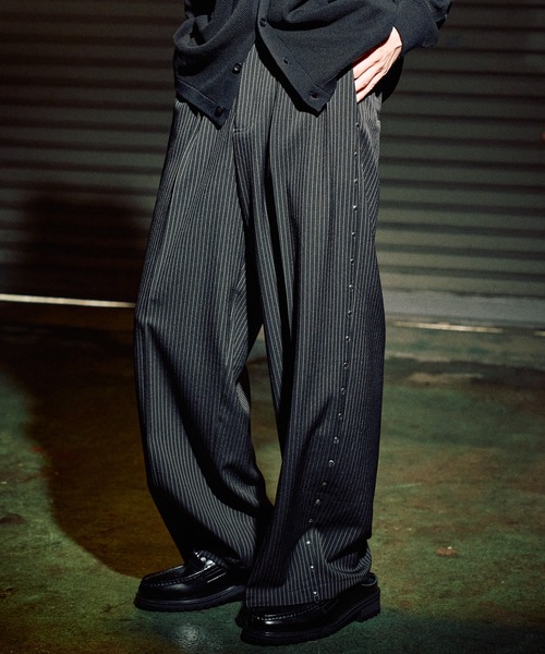 CASPER JOHN（キャスパージョン）の「Hot fit rivet slacks/ホットフィットリベットスラックス（スラックス・メンズ・グレー/ブラック/ブラック系/ブラウン系/ブラウン・X-SMALL/SMALL/MEDIUM/LARGE）」の7枚目の写真