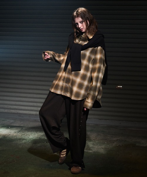 CASPER JOHN（キャスパージョン）の「Hot fit rivet slacks/ホットフィットリベットスラックス（スラックス・メンズ・グレー/ブラック/ブラック系/ブラウン系/ブラウン・X-SMALL/SMALL/MEDIUM/LARGE）」の17枚目の写真