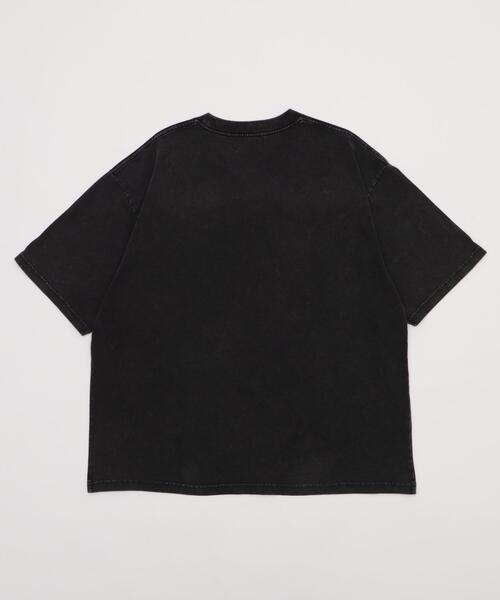 SHORT ROUND(ショートラウンド)の「SHORT ROUND/ブリーチエンブレムロゴT(Tシャツ/カットソー・メンズ・グレー/スミクロ・LARGE/MEDIUM)」の3枚目の写真