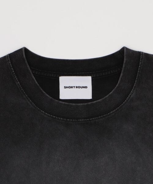 SHORT ROUND(ショートラウンド)の「SHORT ROUND/ブリーチエンブレムロゴT(Tシャツ/カットソー・メンズ・グレー/スミクロ・LARGE/MEDIUM)」の4枚目の写真