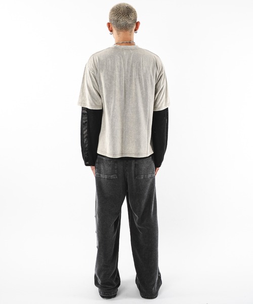 SHORT ROUND(ショートラウンド)の「SHORT ROUND/ブリーチエンブレムロゴT(Tシャツ/カットソー・メンズ・グレー/スミクロ・LARGE/MEDIUM)」の21枚目の写真