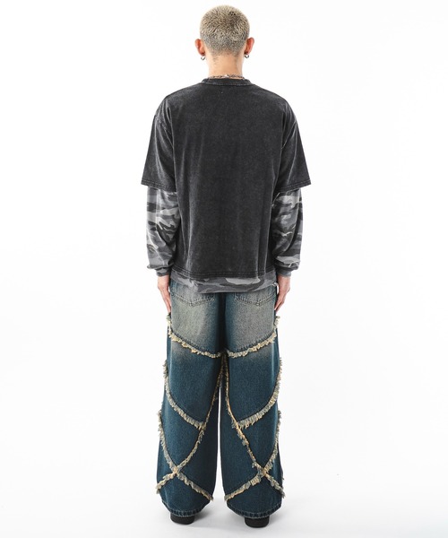 SHORT ROUND(ショートラウンド)の「SHORT ROUND/ブリーチエンブレムロゴT(Tシャツ/カットソー・メンズ・グレー/スミクロ・LARGE/MEDIUM)」の13枚目の写真