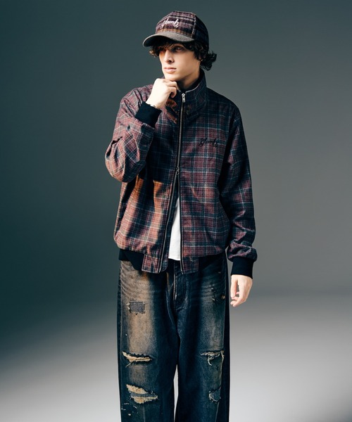 glamb（グラム）の「High Neck Track Jacket / ハイネックトラックジャケット（その他アウター・メンズ・ブラック/レッド/ネイビー・S/M/L）」の14枚目の写真