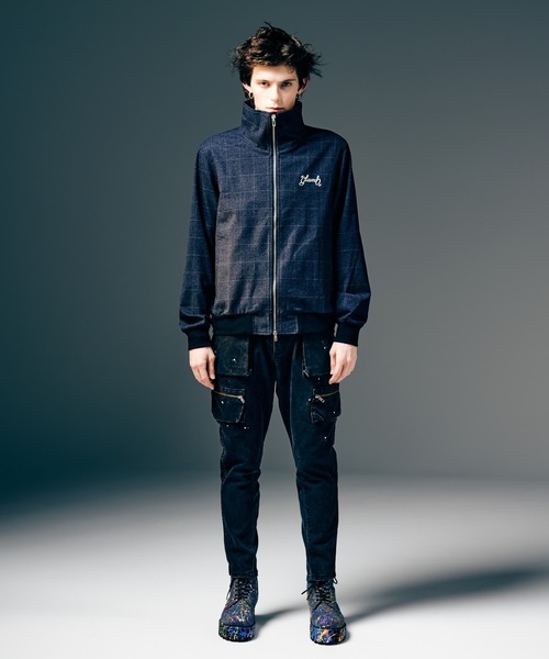 glamb（グラム）の「High Neck Track Jacket / ハイネックトラックジャケット（その他アウター・メンズ・ブラック/レッド/ネイビー・S/M/L）」の16枚目の写真