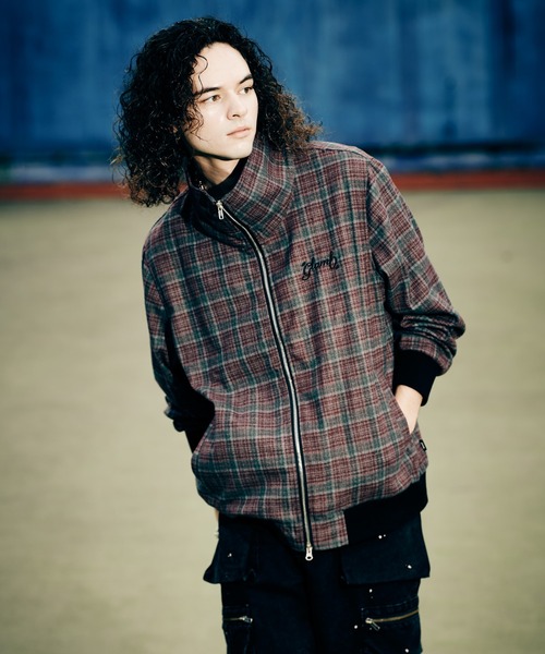 セール】High Neck Track Jacket / ハイネックトラックジャケット