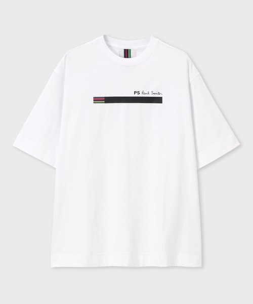 Sports Stripe Bar” Tシャツ【252759 EXT02】（Tシャツ/カットソー