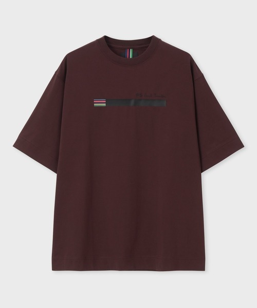 PS Paul Smith(ピーエスポールスミス)の「“Sports Stripe Bar” Tシャツ【252759 EXT02】(Tシャツ/カットソー・メンズ・レッド/ホワイト/ブラウン/ブラック/グレー・SMALL/MEDIUM/LARGE/X-LARGE)」の7枚目の写真