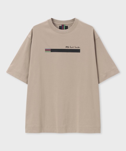 PS Paul Smith(ピーエスポールスミス)の「“Sports Stripe Bar” Tシャツ【252759 EXT02】(Tシャツ/カットソー・メンズ・レッド/ホワイト/ブラウン/ブラック/グレー・SMALL/MEDIUM/LARGE/X-LARGE)」の12枚目の写真
