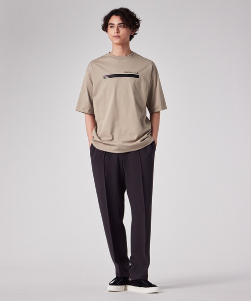 PS Paul Smith(ピーエスポールスミス)の「“Sports Stripe Bar” Tシャツ【252759 EXT02】(Tシャツ/カットソー・メンズ・レッド/ホワイト/ブラウン/ブラック/グレー・SMALL/MEDIUM/LARGE/X-LARGE)」の22枚目の写真
