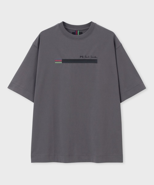 XL PSペルソナ Tシャツ グレー stone grey Sports Stripe Bar” Tシャツ【252759 EXT02】（Tシャツ