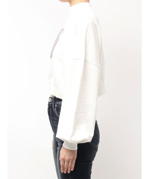 GYDA（ジェイダ）の「GGインターシャニットトップス（ニット/セーター・レディース・パープル/ブラック/オフホワイト・FREE）」の19枚目の写真