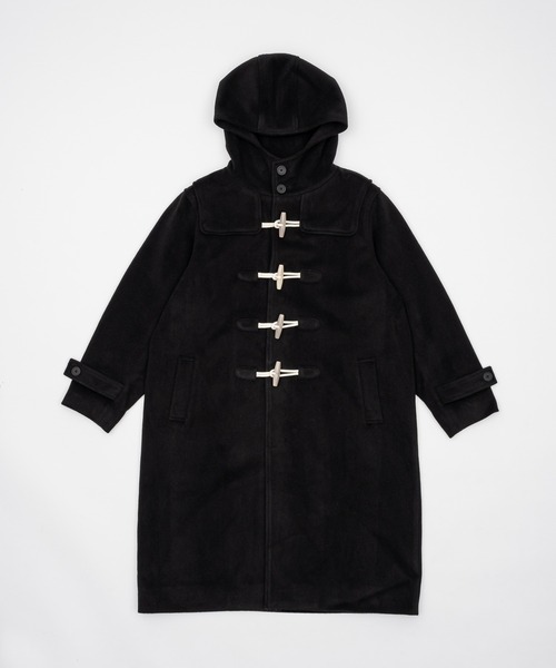 FEKETE high-neck ハイフードロングダッフルコート high-neck hooded long duffle coat / ハイフードロングダッフルコート