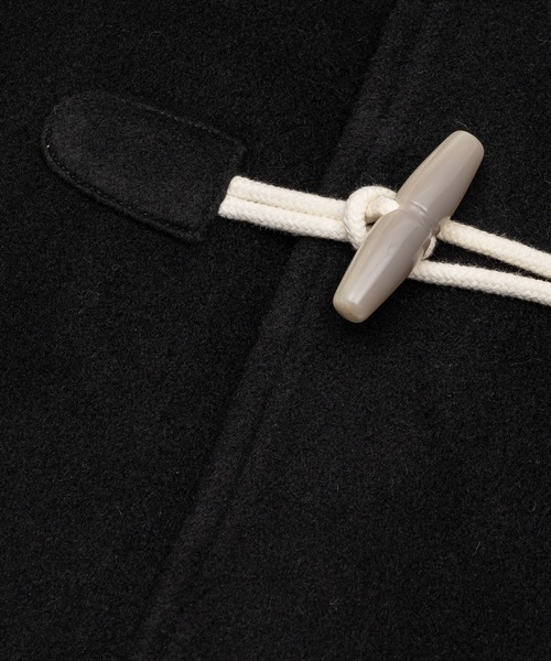 セール】high-neck hooded long duffle coat / ハイフードロング