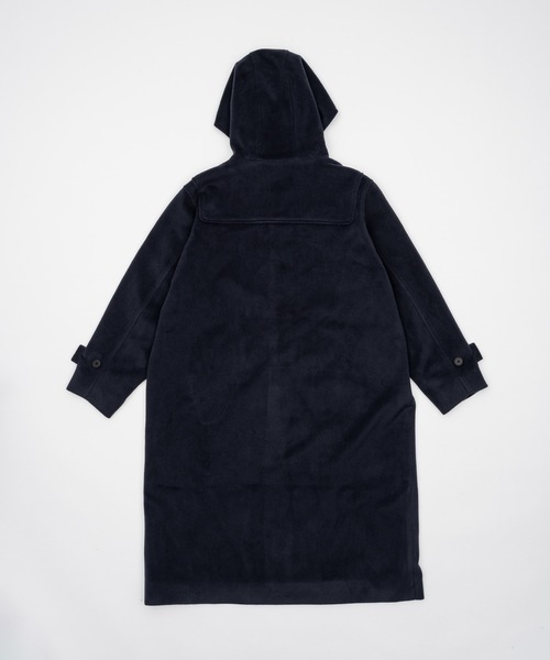 high-neck hooded long duffle coat / ハイフードロングダッフルコート