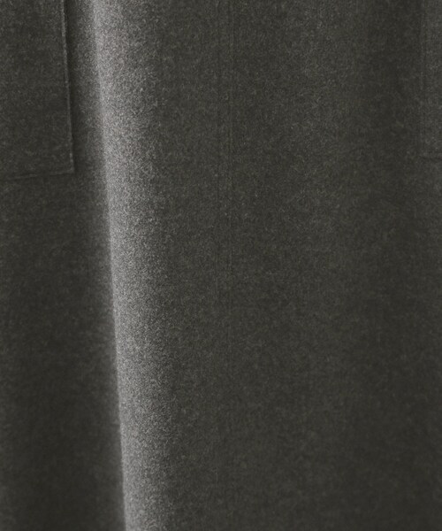 OPAQUE.CLIP（オペークドットクリップ）の「ウールライクフレアスカート【洗濯機OK】（スカート・レディース・チャコールグレー/グレー/キャメル・40/38/42）」の7枚目の写真