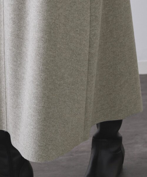 OPAQUE.CLIP（オペークドットクリップ）の「ウールライクフレアスカート【洗濯機OK】（スカート・レディース・チャコールグレー/グレー/キャメル・40/38/42）」の19枚目の写真