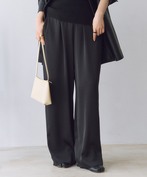 週末セール新品未使用⭐︎Plage dull satin relax パンツ38 dull satin relax パンツ（その他パンツ）｜Plage（プラージュ