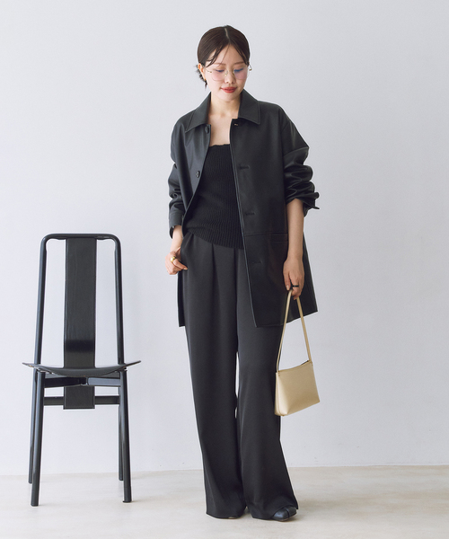 追加》dull satin relax パンツ（その他パンツ）｜Plage