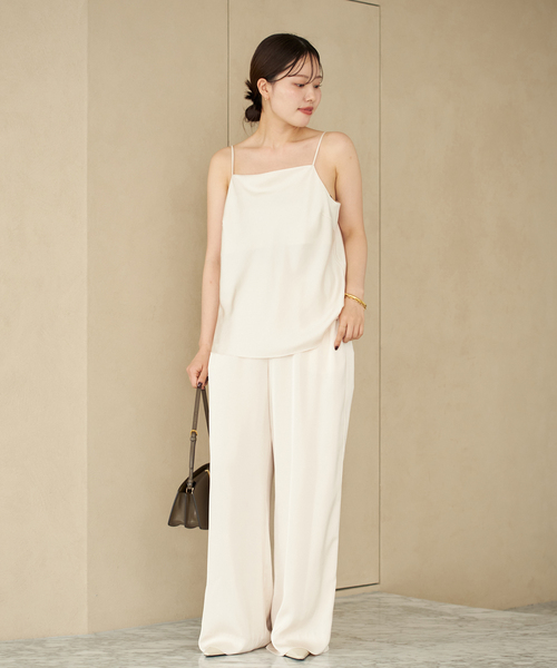 plage(プラージュ)の「《追加》dull satin relax パンツ(その他パンツ・レディース・アイボリー/ブラック・36/38/34)」の12枚目の写真