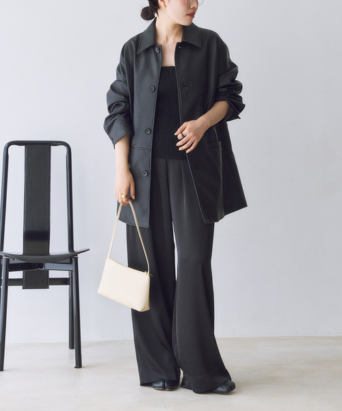 追加》dull satin relax パンツ（その他パンツ）｜Plage