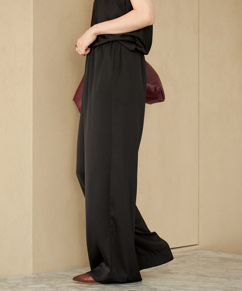 追加》dull satin relax パンツ（その他パンツ）｜Plage（プラージュ
