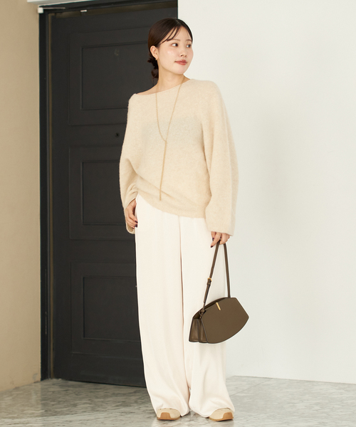 追加》dull satin relax パンツ（その他パンツ）｜Plage（プラージュ