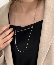 grace grace | 【grace grace/グラスグラス】ロングフックボールアレンジネックレス(ネックレス)