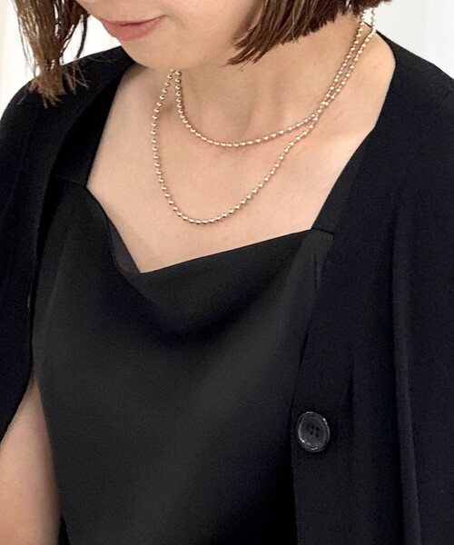 grace grace （グラスグラス）の「【grace grace/グラスグラス】ロングフックボールアレンジネックレス（ネックレス・レディース・ゴールド/シルバー・FREE）」の7枚目の写真