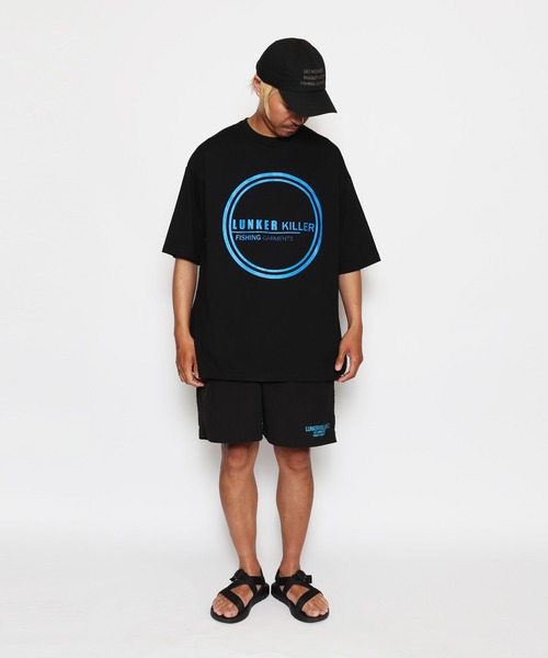 LUNKER KILLER（ランカーキラー）の「"LK CIRCLE" BIG -Tee（Tシャツ/カットソー・メンズ・ブラック/グリーン/ホワイト・XL/L）」の2枚目の写真