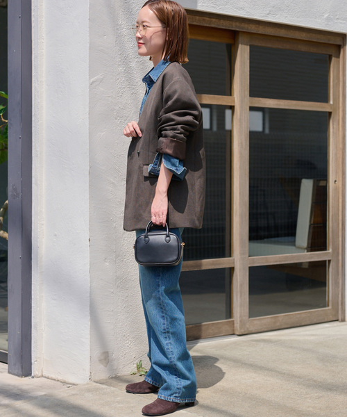 JOURNAL STANDARD relume（ジャーナルスタンダード　レリューム）の「メランジノーカラーダブルジャケット（ノーカラージャケット・レディース・ベージュ/ブラウン・38/36）」の18枚目の写真