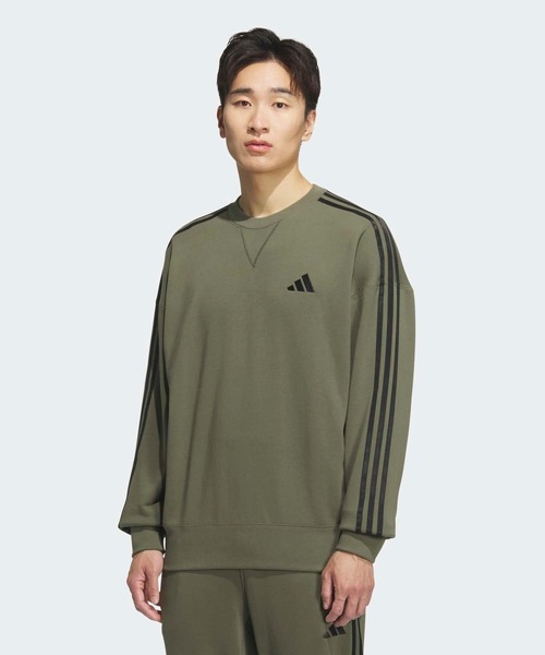 エッセンシャルズ プラス ルーズフィット スリーストライプス フレンチ