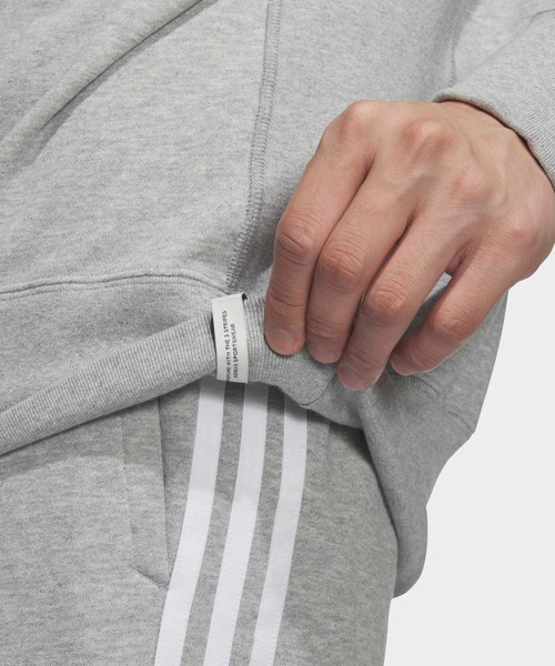 adidas(アディダス)の「エッセンシャルズ プラス ルーズフィット スリーストライプス フレンチテリー スウェットシャツ / トレーナー / アディダス adidas(スウェット・メンズ・グレー/ブルー/カーキ/ブラック・XX-LARGE/3XL/LARGE/MEDIUM/SMALL/X-LARGE/X-SMALL)」の11枚目の写真