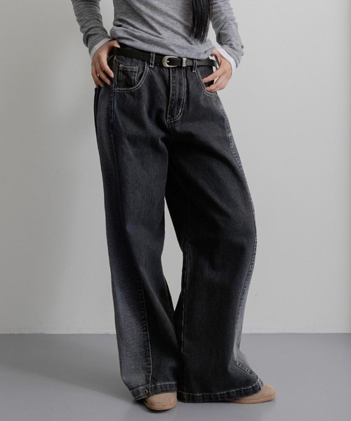 売却済です。Lサイズ3.3 Field Trip　suです。 セール】3.3 Field Trip／ツートンデニムパンツ（デニムパンツ）｜3.3