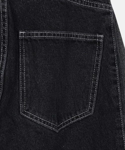 3.3 Field Trip （3.3フィールドトリップ）の「3.3 Field Trip／ツートンデニムパンツ（デニムパンツ・レディース・ブラック/ブルー・SMALL）」の3枚目の写真