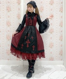 Chalmiere（シャルミエール）の「クロスモチーフジャンスカ（ワンピース・レディース）」