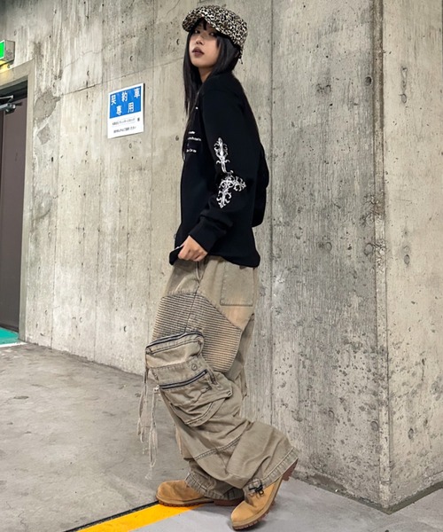 A'GEM/9 × .kom 『A'GEM/9/エージェムナイン』 蛇腹カーゴパンツ A'GEM