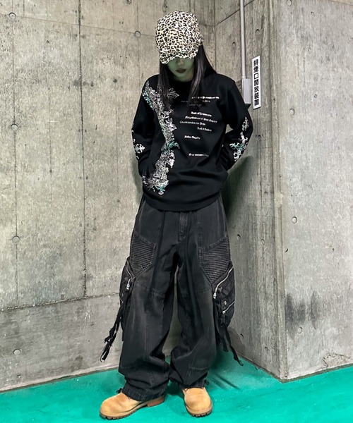 A'GEM/9 × .kom 『A'GEM/9/エージェムナイン』 蛇腹カーゴパンツ A'GEM