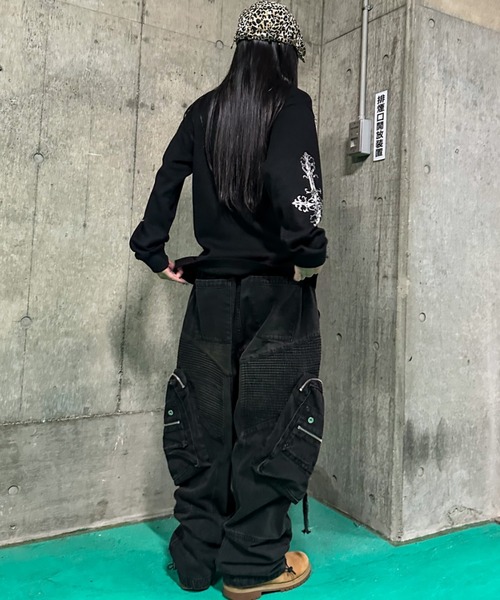 A‘gem 9（エージェムナイン）の「A'GEM/9 × .kom 『A'GEM/9/エージェムナイン』 蛇腹カーゴパンツ（カーゴパンツ・メンズ・ライトブルー/ブラック・FREE）」の17枚目の写真