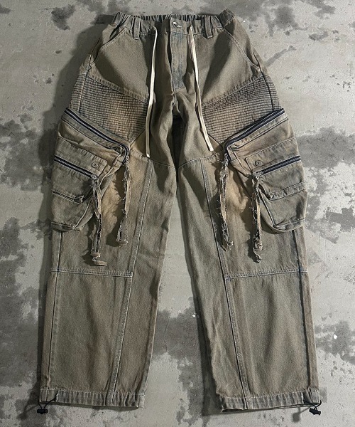 A‘gem 9（エージェムナイン）の「A'GEM/9 × .kom 『A'GEM/9/エージェムナイン』 蛇腹カーゴパンツ（カーゴパンツ・メンズ・ライトブルー/ブラック・FREE）」の20枚目の写真