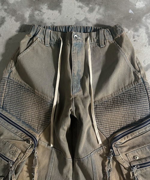 A‘gem 9（エージェムナイン）の「A'GEM/9 × .kom 『A'GEM/9/エージェムナイン』 蛇腹カーゴパンツ（カーゴパンツ・メンズ・ライトブルー/ブラック・FREE）」の22枚目の写真