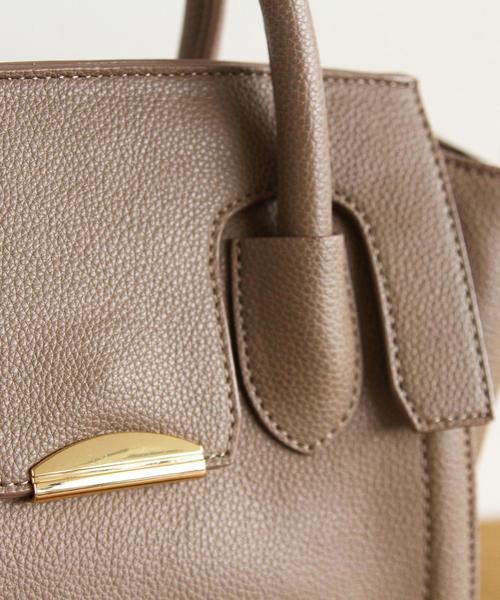 BEAUTY&YOUTH UNITED ARROWS（ビューティーアンドユースユナイテッドアローズ）の「BY∴ フラップメタルミニトートバッグ 2 -2WAY-  ◆（トートバッグ・レディース・モカ/ブラック/オフホワイト/ライトグレー/ライトブルー/オリーブ・ﾌﾘ-/FREE）」の8枚目の写真