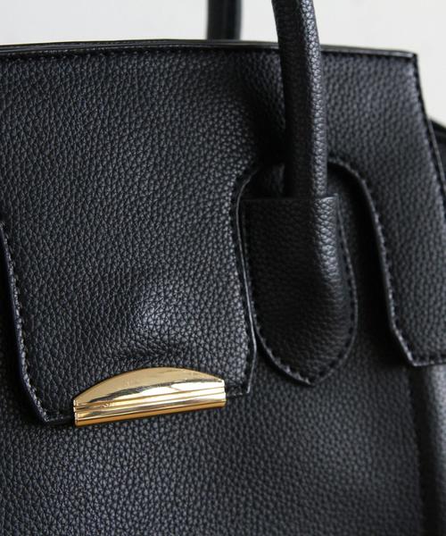 BEAUTY&YOUTH UNITED ARROWS（ビューティーアンドユースユナイテッドアローズ）の「BY∴ フラップメタルミニトートバッグ 2 -2WAY-  ◆（トートバッグ・レディース・モカ/ブラック/オフホワイト/ライトグレー/ライトブルー/オリーブ・ﾌﾘ-/FREE）」の12枚目の写真