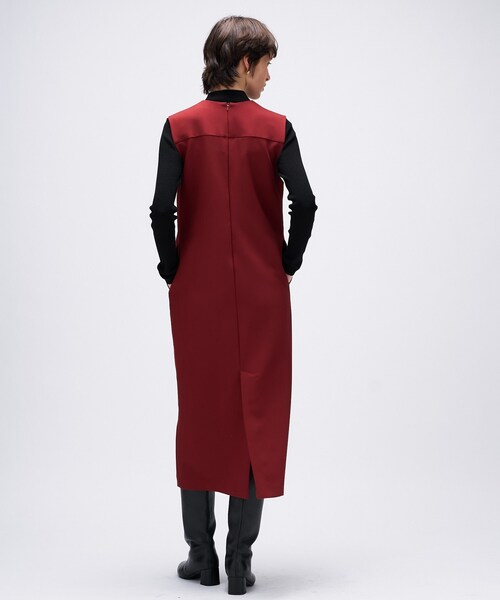 cloenc(クロエンス)の「【マシンウォッシュ】キーネックジャンパースカート(ワンピース・レディース・ブラック/ダークブラウン/ボルドー・02/01/03)」の20枚目の写真