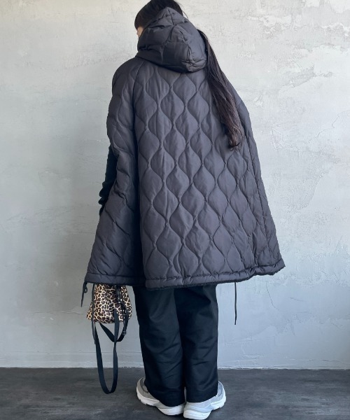 【WEB限定】TAION/タイオン MILITARY キルティングダウンケープ WEB限定】[TAION/タイオン] MILITARY キルティングダウンケープ