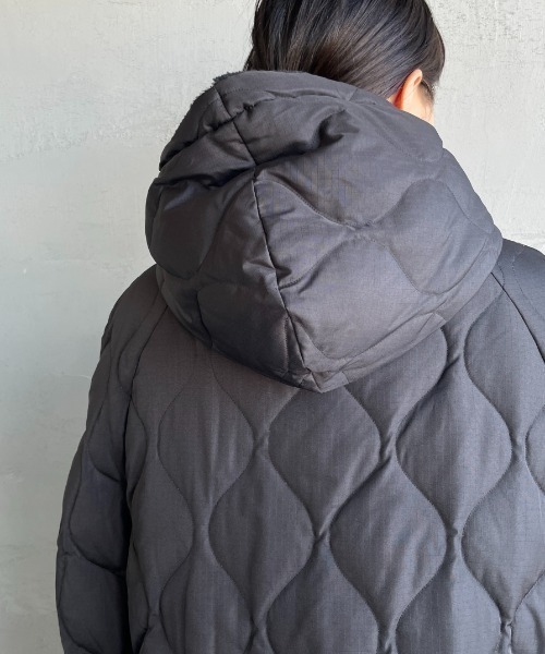 WEB限定】[TAION/タイオン] MILITARY キルティングダウンケープ