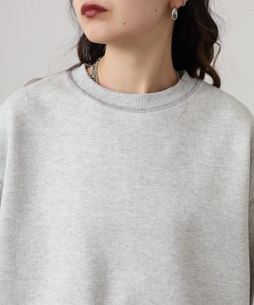 hunch(ハンチ)の「hunch シャイニー糸ステッチ プルオーバー(Tシャツ/カットソー・レディース・杢グレー/チャコール/オートミール・FREE)」の18枚目の写真